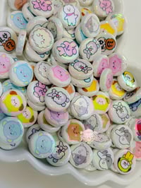 Image 4 of Bt21 flat BT21 flat round Character Beads - DIY Crafting Supplies
