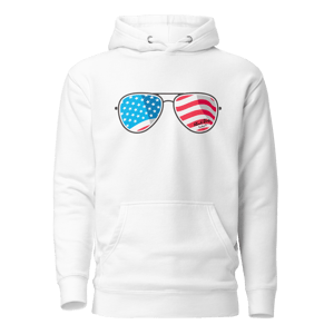 Image of Freedom Aviator Sunglasses Unisex Hoodie