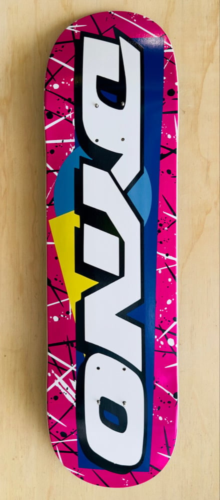 GT Dyno Pink Splatter Bmx Skateboard