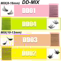 Image 4 of 120pcs Cluster Lashes 8-16mm DIY Eyelash Extension Individual Lash Bundles Large Capacity Natural Th