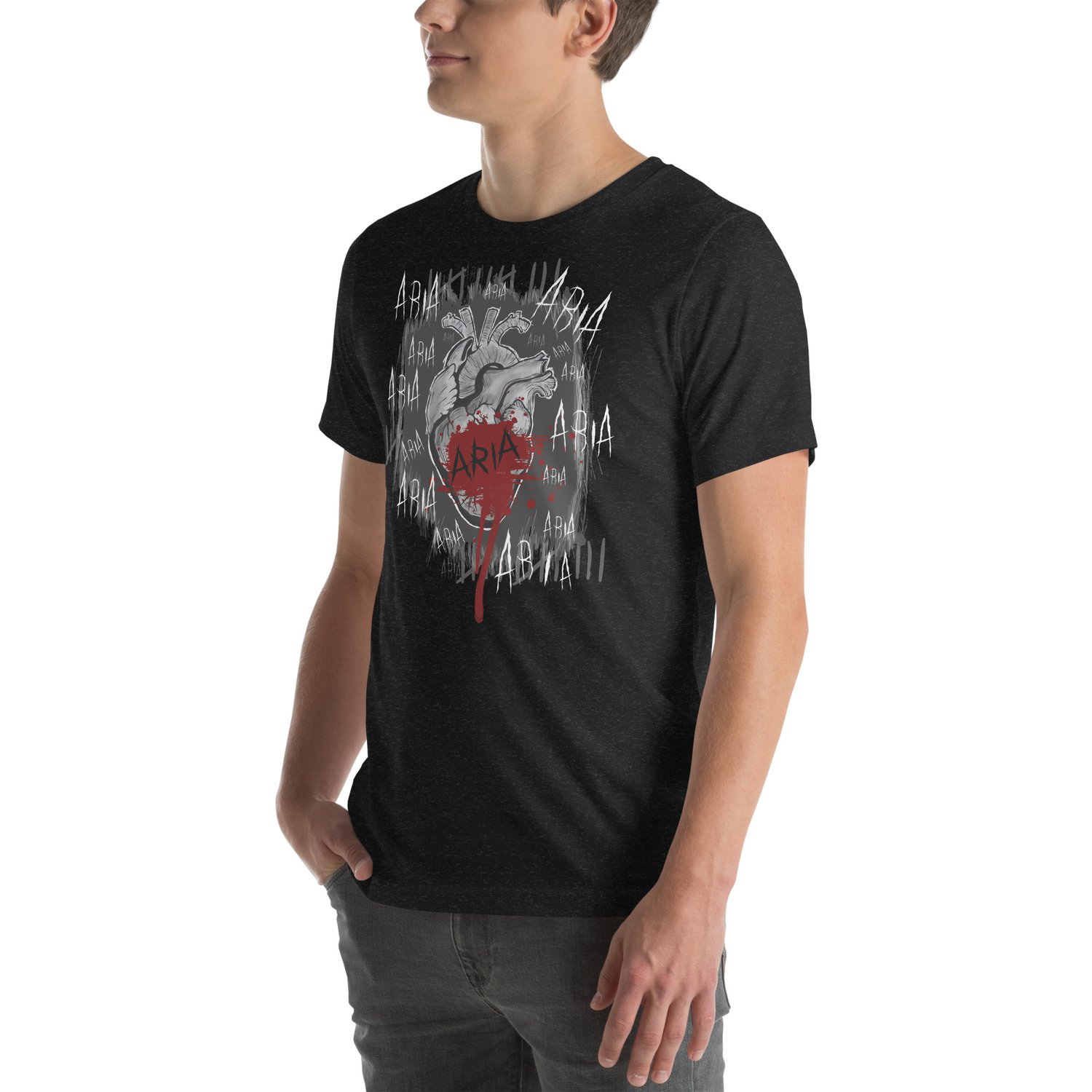 Image of Officially licensed Leigh Rivers Psychotic obsession Aria heart Unisex t-shirt