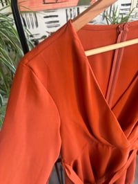 Image 2 of Rust soft  flowy dress 