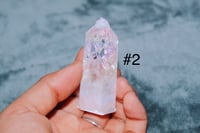 Image 2 of Aura Crackle Clear Quartz Towers