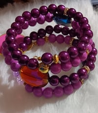 Image 3 of Wrap Bracelet (Purple)