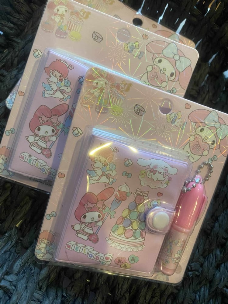 Image of My Melody Notebook Pen Keychain 