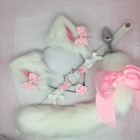 White / pink Kitten set 