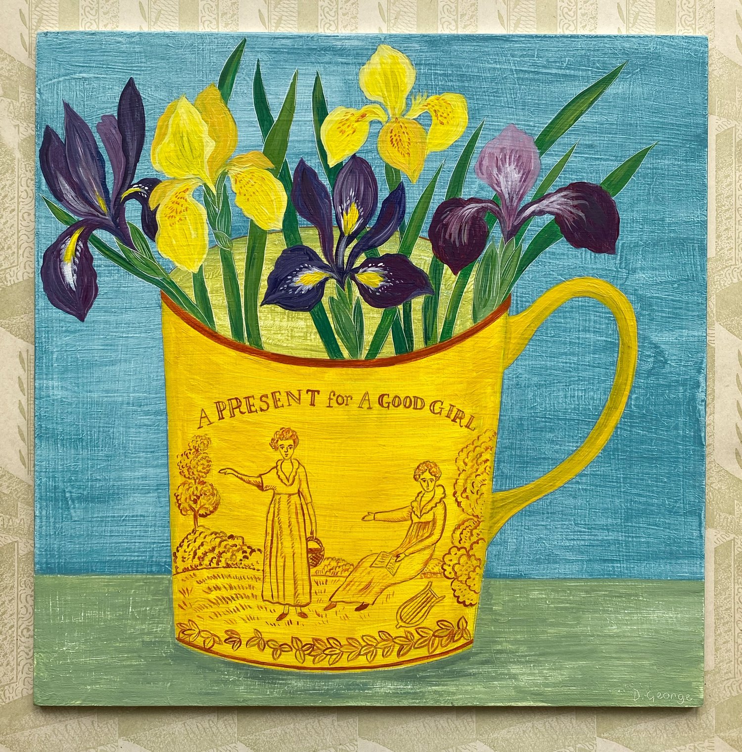 Image of Good girl cup and Irises