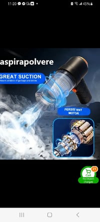 Image 5 of 2in 1 Mini Portable Vacuum Cleaner 