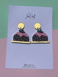 Image 2 of Plum Puddins with pink/green holly