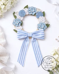 Image 1 of Blue Bridgerton inspired Wreath
