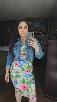 Image 6 of Kaira Flower Midi Dress 