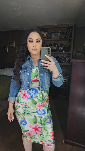 Image of Kaira Flower Midi Dress 