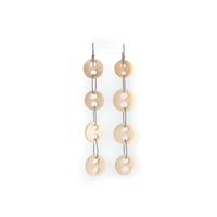 bone button earrings