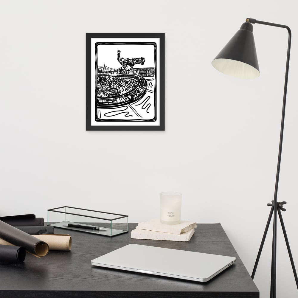 Dive Deep Skate Print - Framed