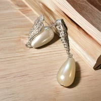Image 3 of Pearl Teardrop Earring