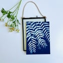 Swaying - Mini Framed Cyanotype