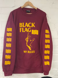 Image 6 of BF My Rules Burgundy Sweater Size XL