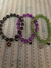 Image 1 of Bracelets 💚🖤💜