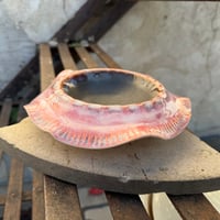 Image 1 of Pink & Black Flutter Dish (large)