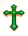 Image of Floral Cross Small Green/Black/Fluoro Green 
