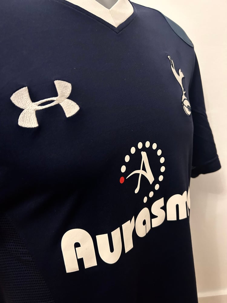 Image of Tottenham Hotspur “BALE 11” 2012/13 Away Shirt + PL patches  (M)