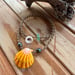 Image of Hawaiian sunrise shell necklace with Tahitian pearls 18 inch