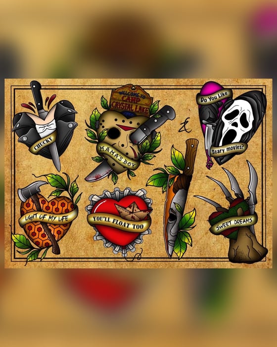 Image of A3 Horror Flash Sheet