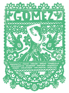 Image of Gomez Australian Tour Poster 2012