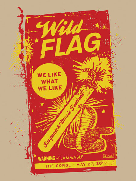 Image of Wild Flag Poster 2012