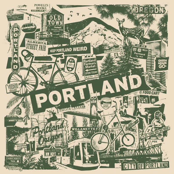 GIGART — Portland Oregon City Print