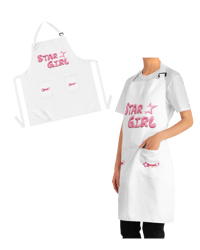 Image 1 of White “StarGirl” Nail Tech Apron