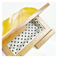 Image 3 of Daffodil Leather & Timber Clutch  