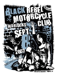 Image of Black Rebel Motorcyle Club Poster 2003