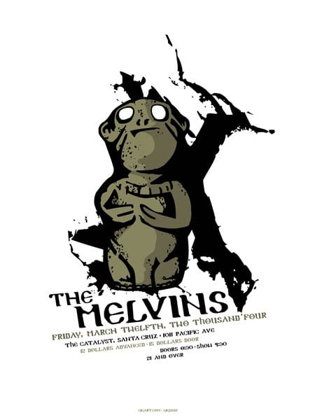 GIGART — Melvins 2004 X Poster