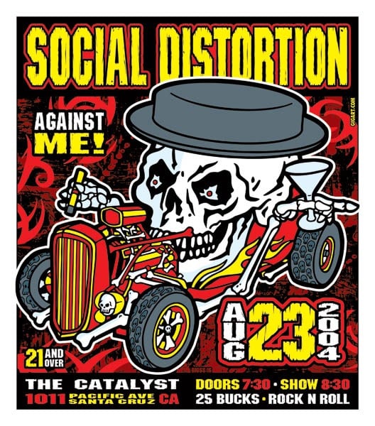 Image of Social Distortion Hot Rod Poster 2004