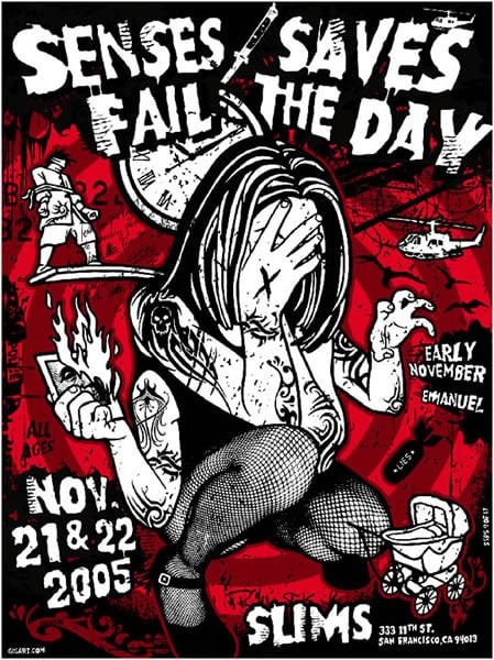 Image of Senses Fail, Saves The Day Poster 2005