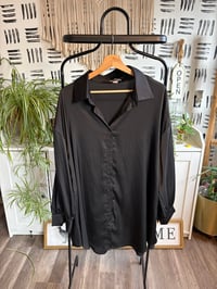 Image 1 of Satin long sleeve top 