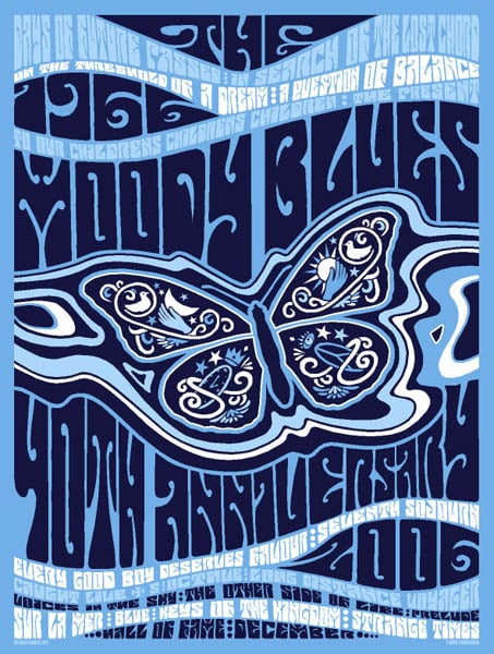 The Moody Blues Live In Hamburg 0836 Vintage Music Poster Art 