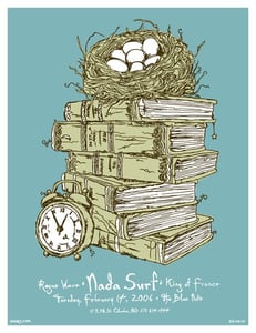 Image of Nada Surf Stacked Books Poster 2006