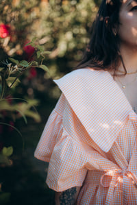 Image 3 of Blouse Chihiro [vichy pêche]