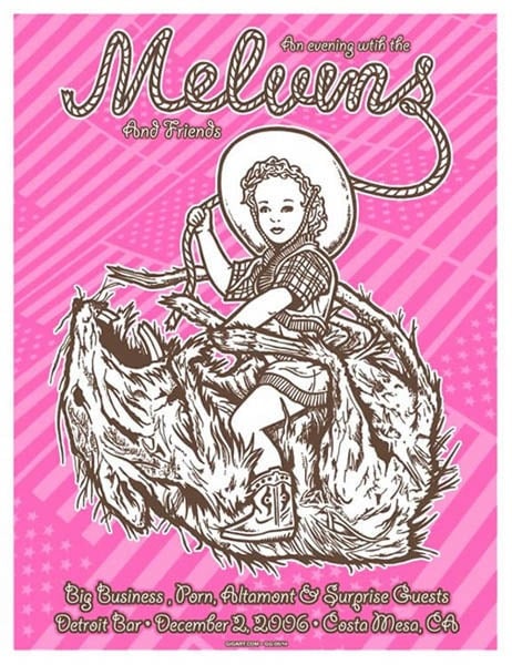 462px x 600px - GIGART â€” Melvins Pink Poster 2006