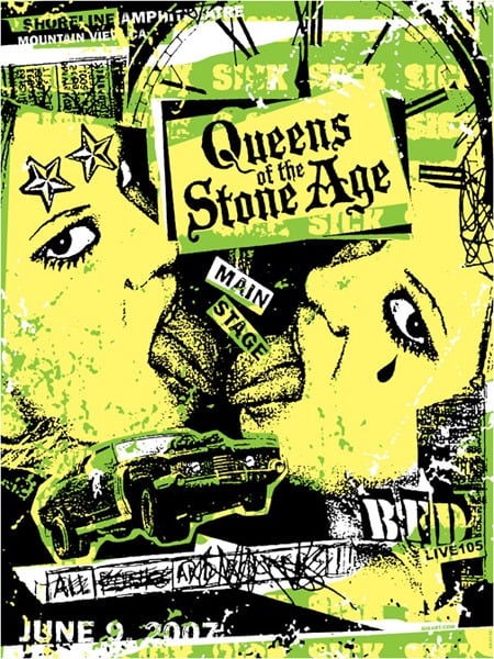 GIGART — Queens Of The Stone Age Poster 2007