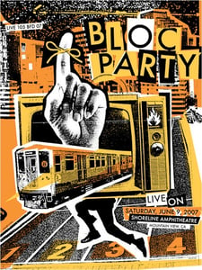 Image of Bloc Party Poster 2007