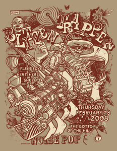 Image of Blitzen Trapper, Fleet Foxes Noise Pop Poster 2008