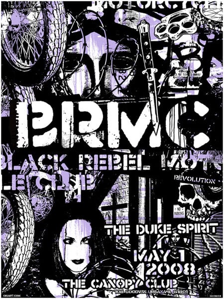 Image of Black Rebel Motorcycle Club Collage Poster 2008