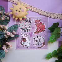 Image 1 of Smol & Fluffy - vinyl sticker set