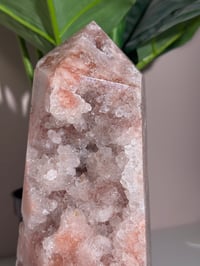 Image 4 of XL PINK AMETHYST TOWER WITH LARGE SATURATED QUARTZ POINTS -BRAZIL- #2