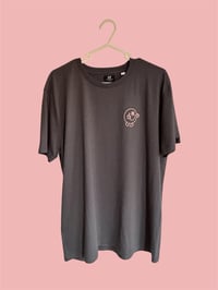 Image 1 of Grey and candy smiles tee 