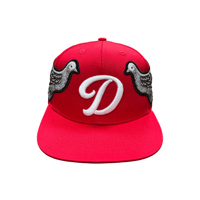 Image 1 of Red double dove SnapBack 