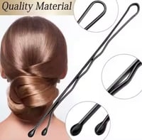 Image 2 of Hair pins - Bobby pins, Black and Brown 100pcs, 5cm